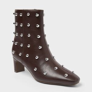 A New Day - Women’s Wide Width Tigris Low Shaft Heeled Boots w Brown